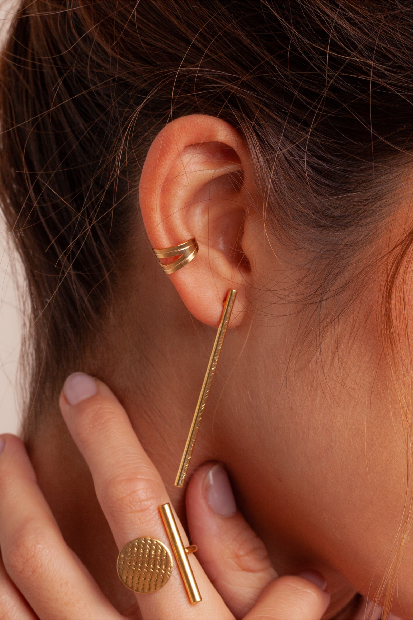 Ear cuff Rombo