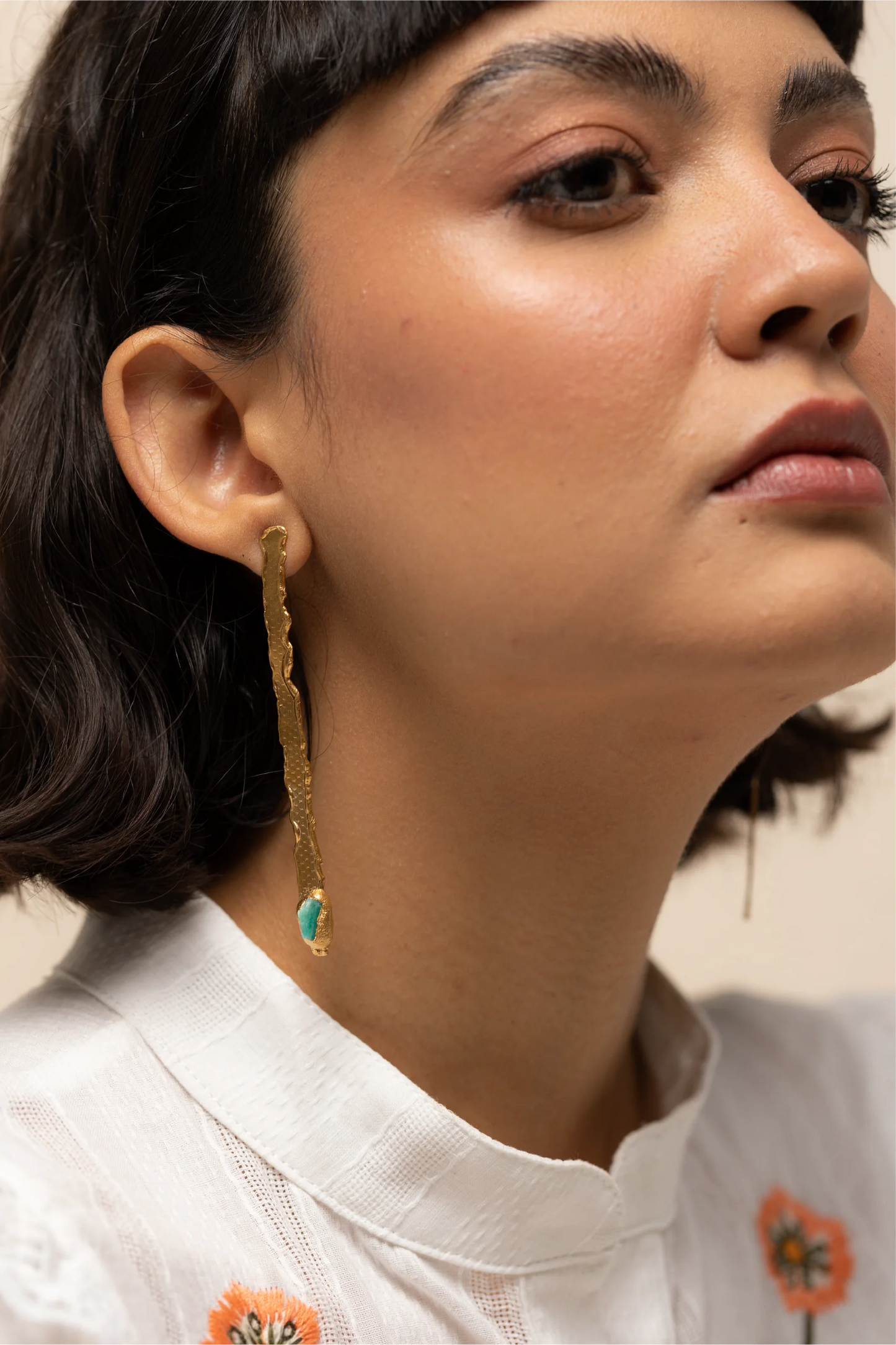 Aretes Celina esmeralda