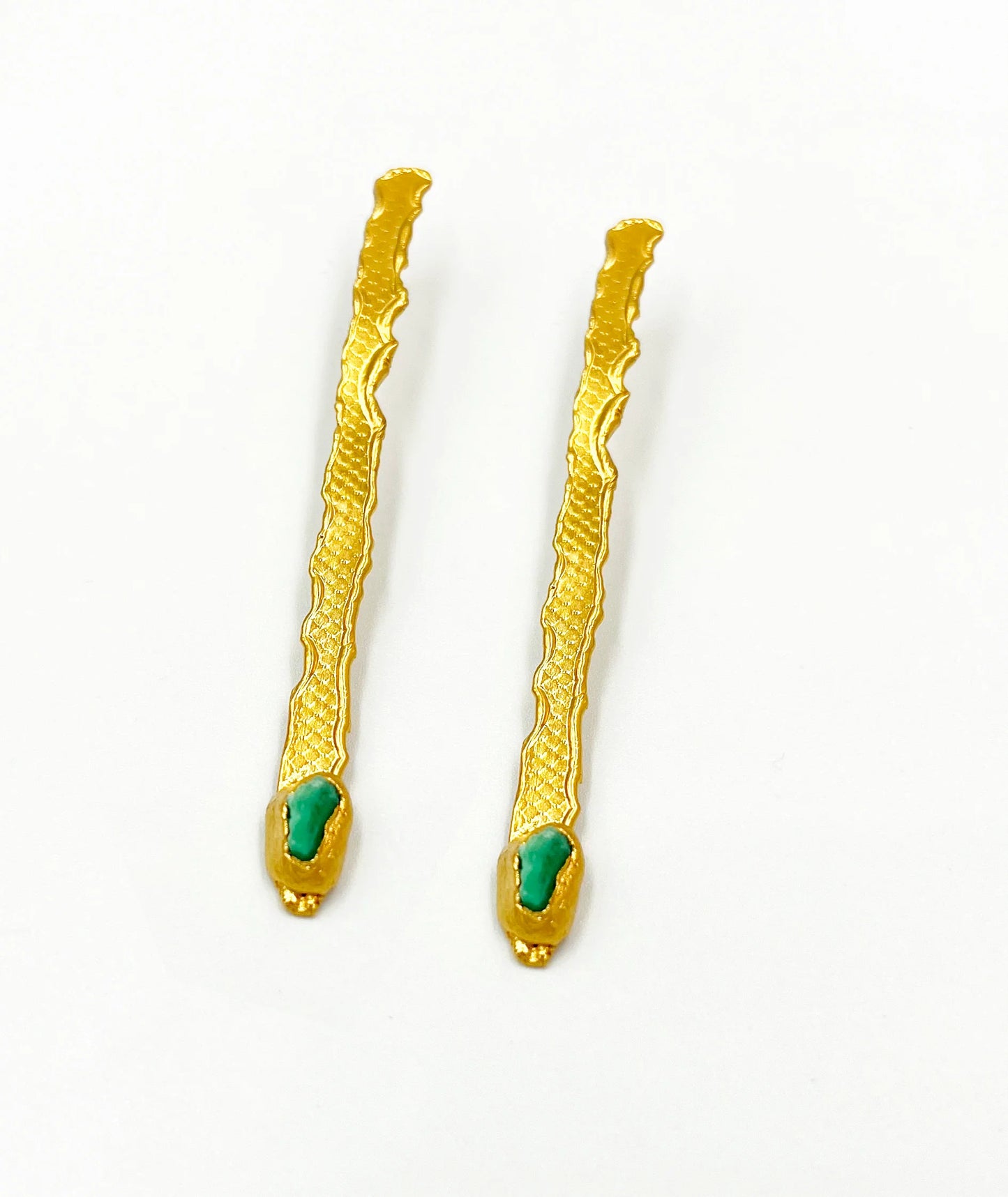 Aretes Celina esmeralda
