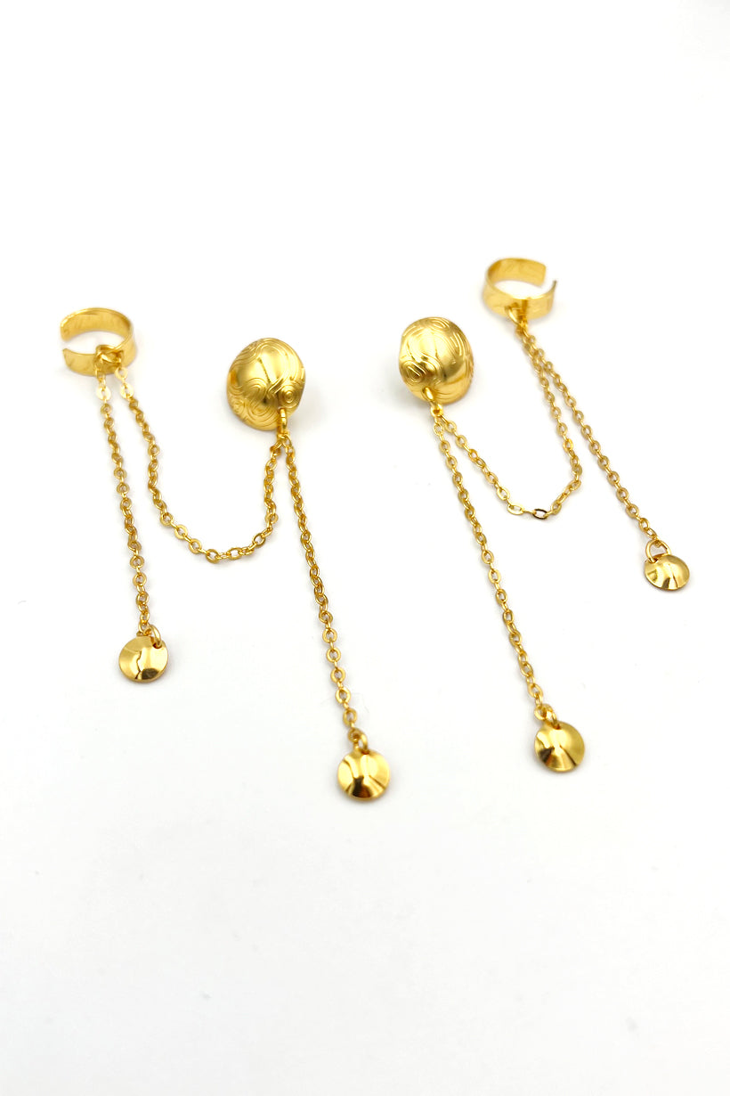 Aretes Cloe con ear cuff