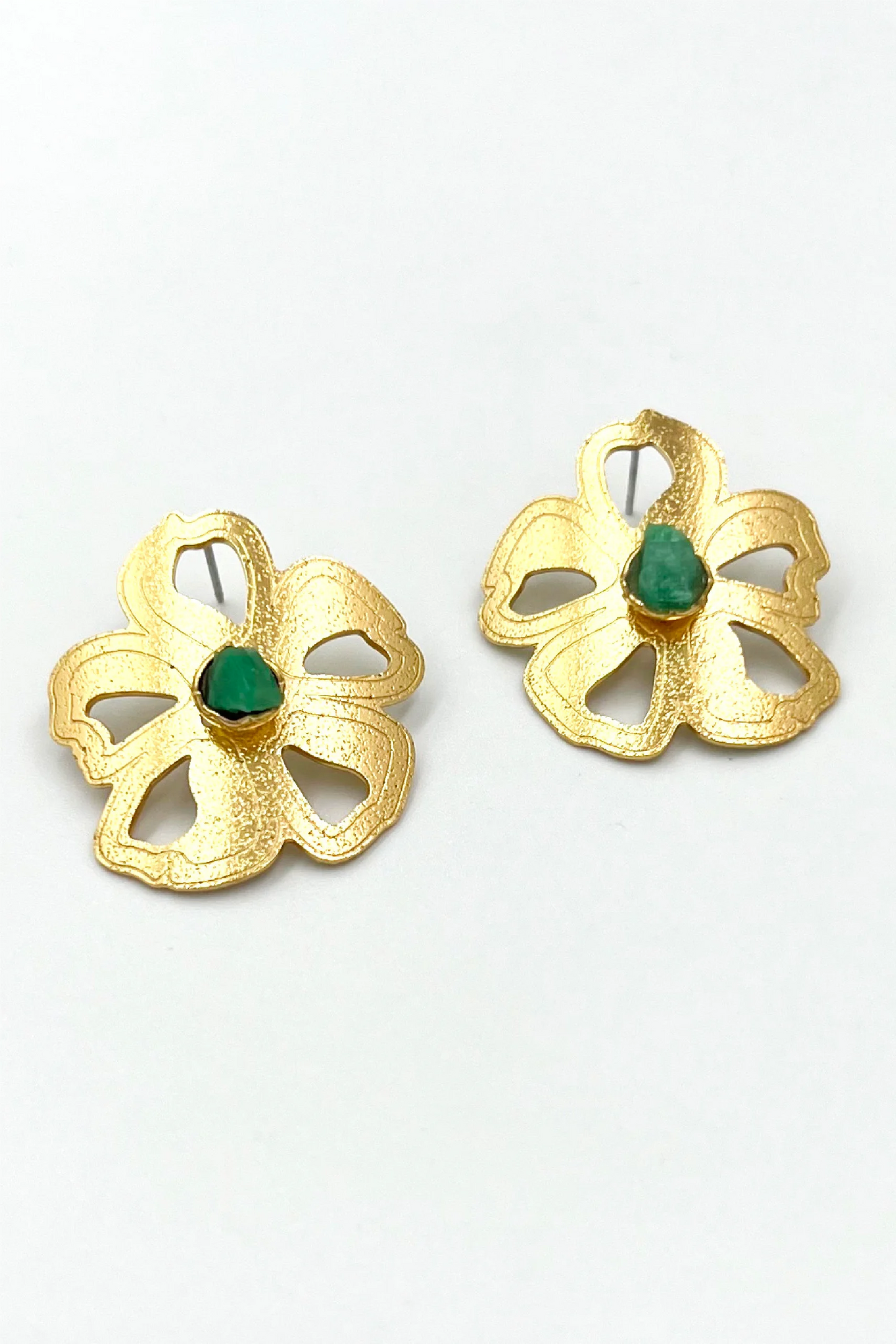 Aretes Elena esmeralda
