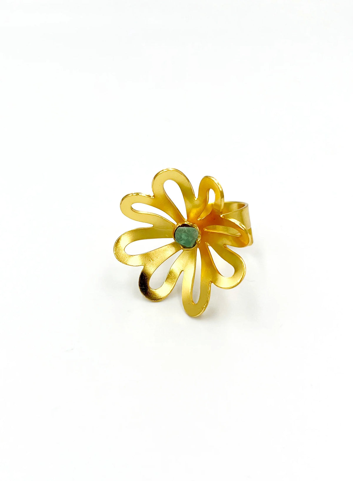 Anillo Magnolia Esmeralda