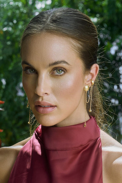 Aretes Cloe con Ear Cuff — El look completo en una sola compra