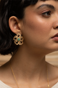 Aretes Elena esmeralda