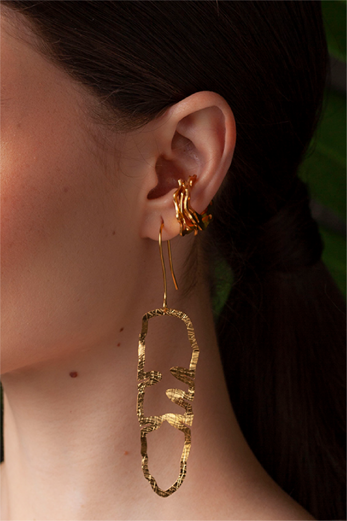 Ear cuff Daboia x 3